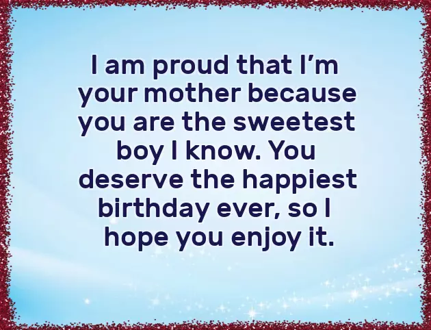 My Baby Boy Birthday Wishes