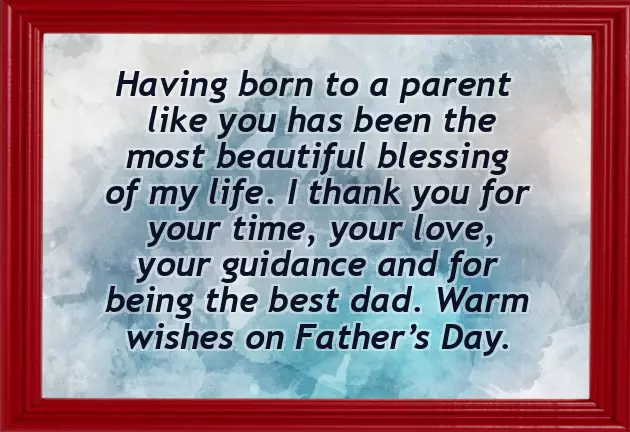 Best Fathers Day Message From Son
