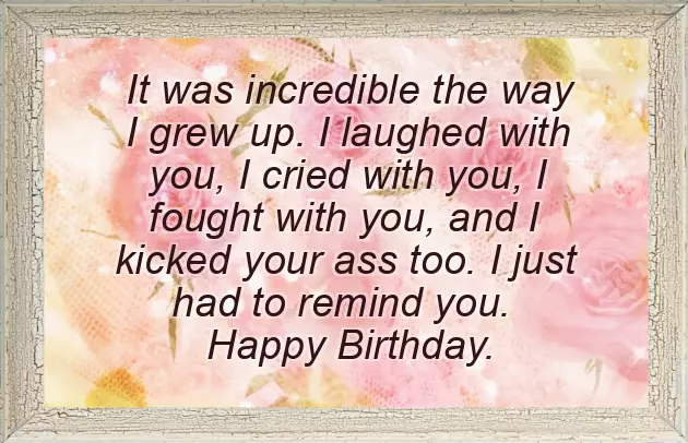 Happy Birthday To My Best Brother