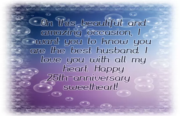 25 Years Marriage Anniversary Wishes