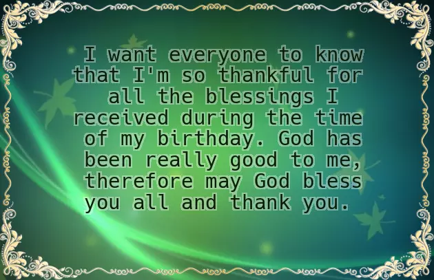 Thank You All For Your Wishes