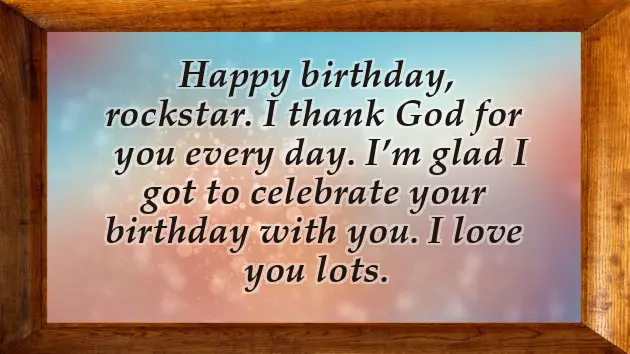 Sweet Words For Him On His Birthday