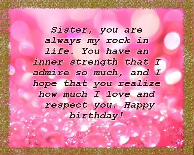Birthday Wishes For A Wonderful Sister