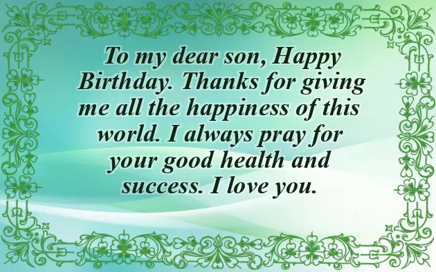 Son Birthday Wishes For Father