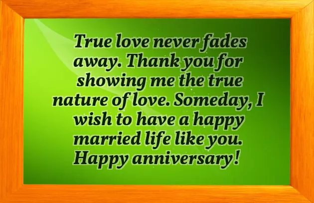 Wedding Anniversary Message To Your Parents