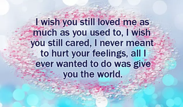 I Wish Someone Would Love Me