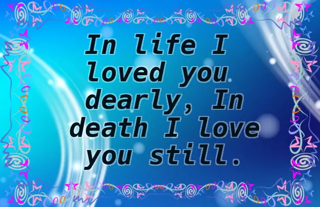 Weep Not For Me Poem