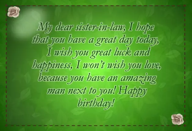 Happy Birthday Sister In Law Funny