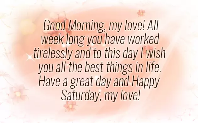 Saturday Morning Inspirational Greetings