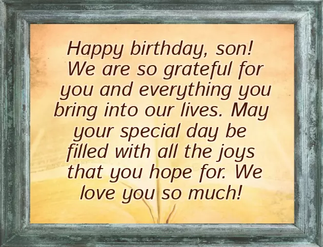 Mom And Son Birthday Wishes