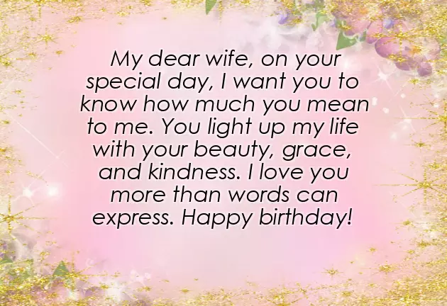 Birthday Wishes By Wife