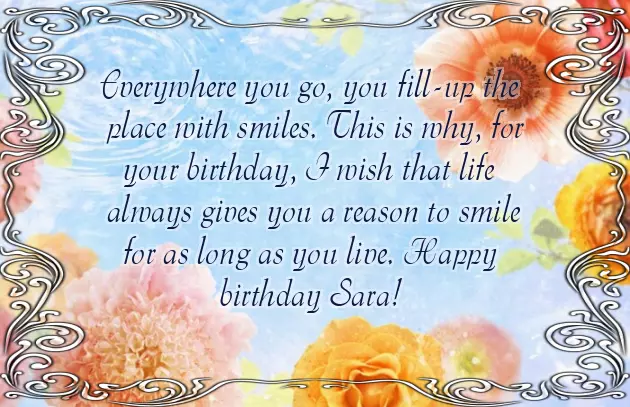 Happy Birthday Dear Sara Happy Birthday Dear Sara