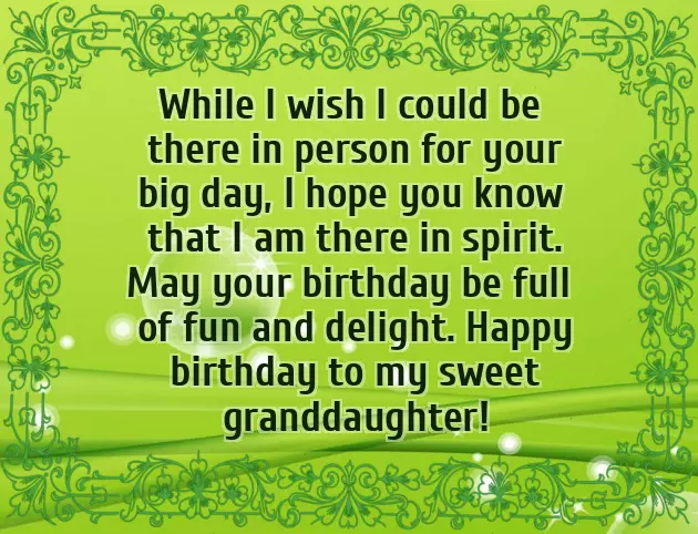 Happy Birthday To The Best Granddaughter Ever