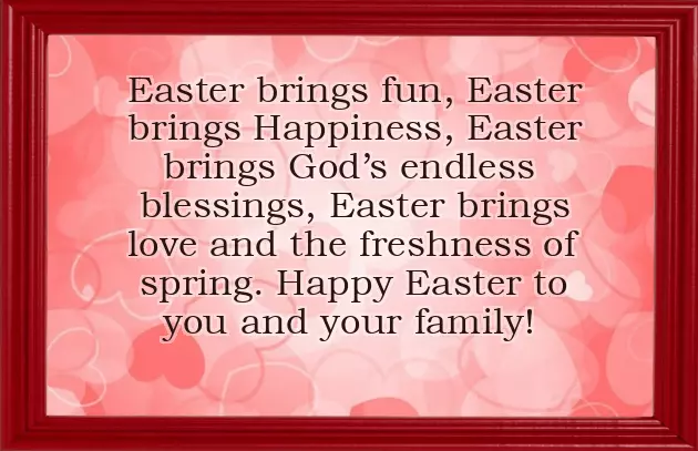 Easter Wishes Family