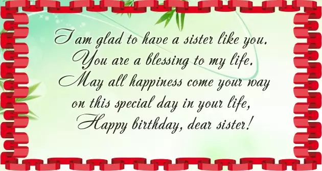 Special Sister Bday Quote