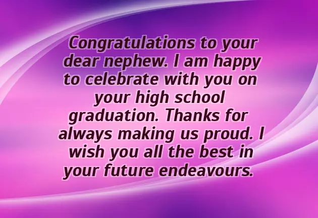 High School Graduation Wishes For Nephew High School Graduation Wishes For Nephew