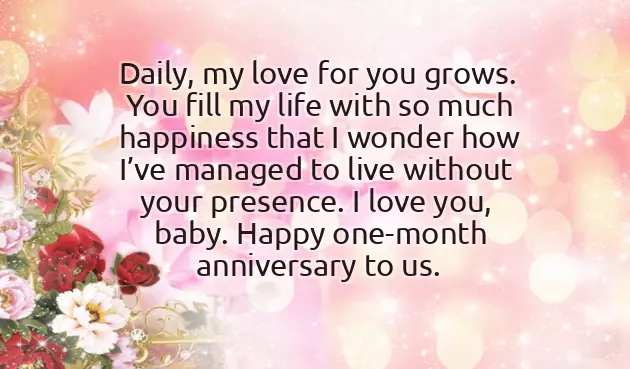 First Month Anniversary Quotes First Month Anniversary Quotes