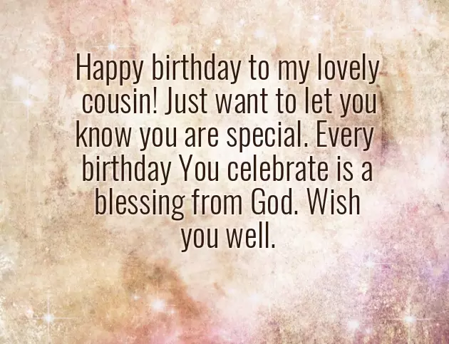 Happy Birthday Wishes For Sister Cousin