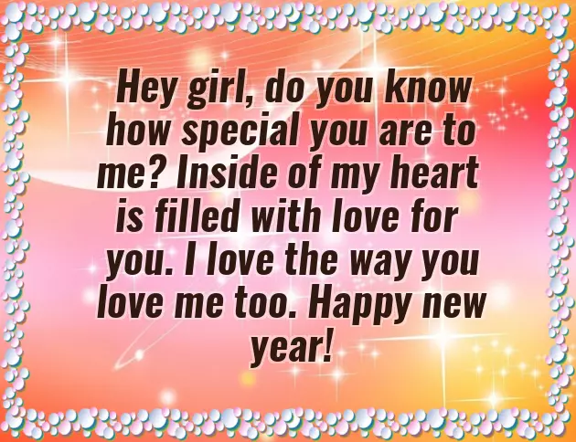 New Year Greetings To Girlfriend