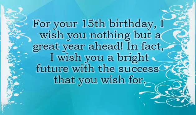 Happy 15Th Birthday