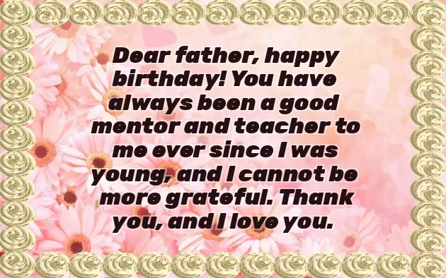 Birthday Wishes For Girlfriend Father