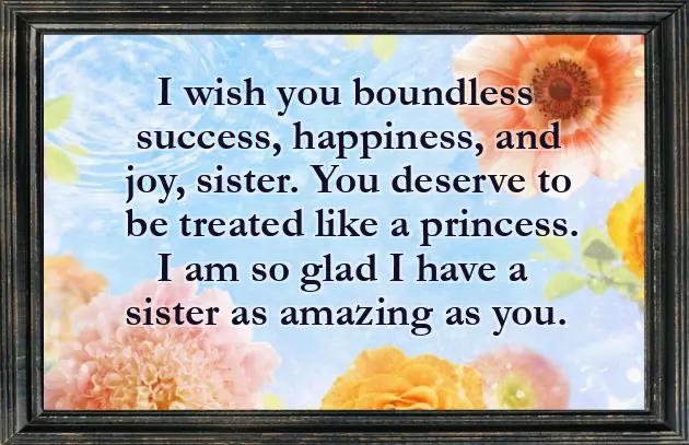 Happy Birthday My Little Sister Wishes