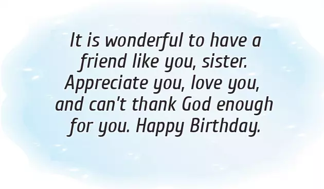 Words For A Sister On Her Birthday