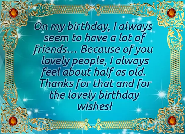 Thank For Birthday Wishes