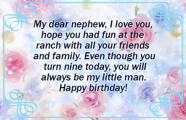 Nephew Birthday Wishes Lines