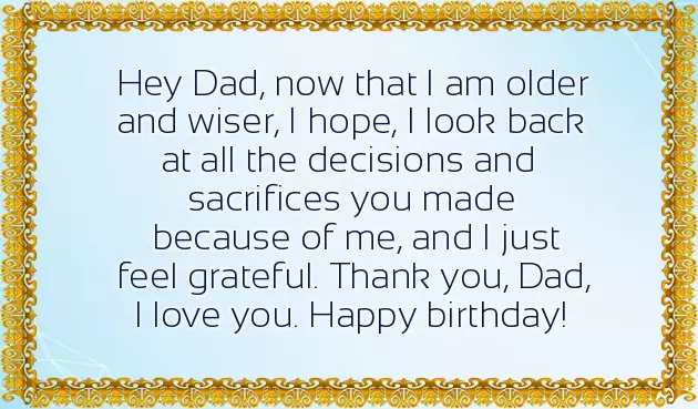 Wishing Your Father Happy Birthday