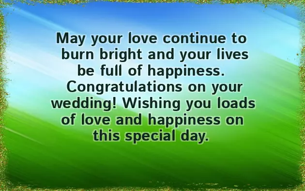 Congratulations And Blessings On Marriage
