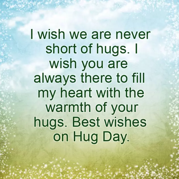 Hug Day Wishes