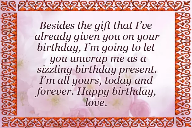 Naughty Birthday Wishes For Him