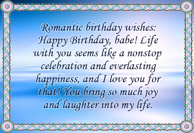 Happy Birthday From Husband To Wife