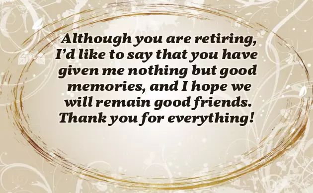 Retirement Wishes To Boss Retirement Wishes To Boss