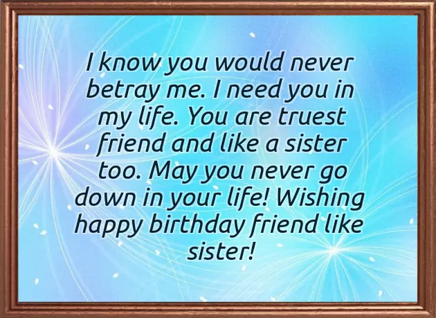 Birthday Message To Friend Like Sister Birthday Message To Friend Like Sister