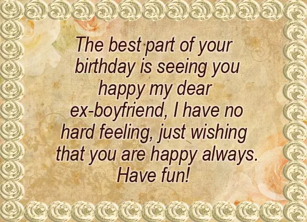 Saying Happy Birthday To An Ex