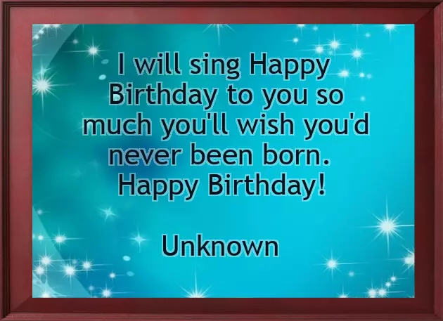 Happy Birthday To You My Dear