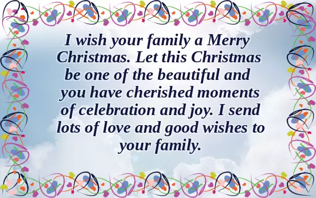 Merry Christmas Messages To Family