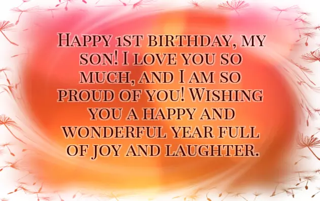 Birthday Wishes For My One Year Old Son