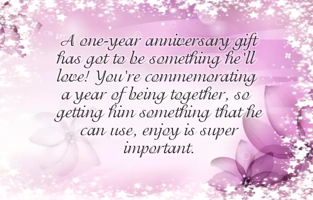 One Year Dating Anniversary Gifts For Him