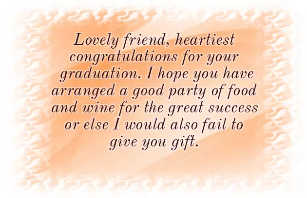 Congratulations Friend