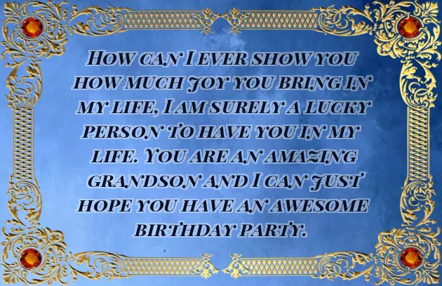 Happy Birthday My Dear Grandson