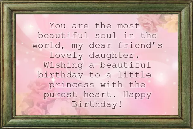 Belated Birthday Wishes To Friends Daughter