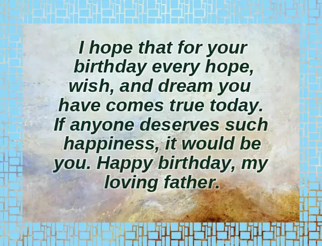 Quotes On Birthday Of Father