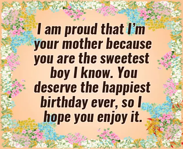 Happy Birthday To Younger Son