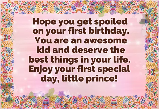 Happy Birthday 1 Year Girl