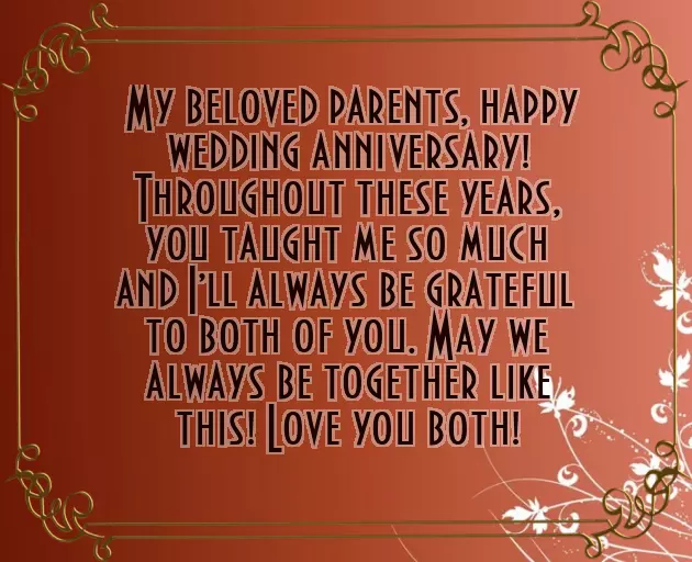Wishes For Parents On Their Anniversary Wishes For Parents On Their Anniversary
