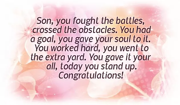 Congratulations Message For Son Achievement Congratulations Message For Son Achievement