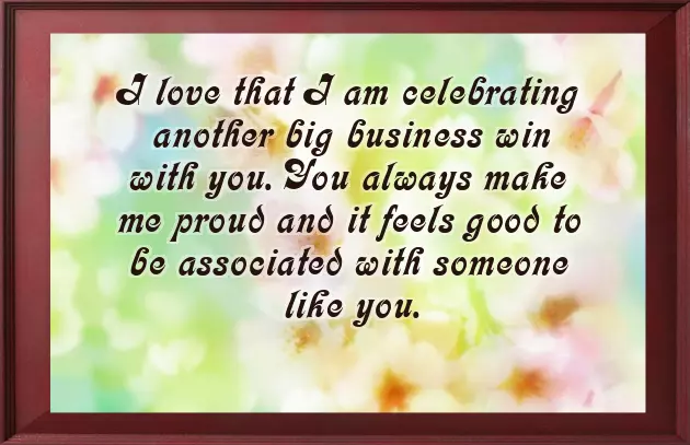 Congratulations For Business Success